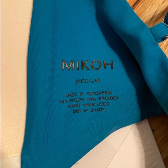 Mikoh NWT. Teal swim top - Picture 3 of 3
